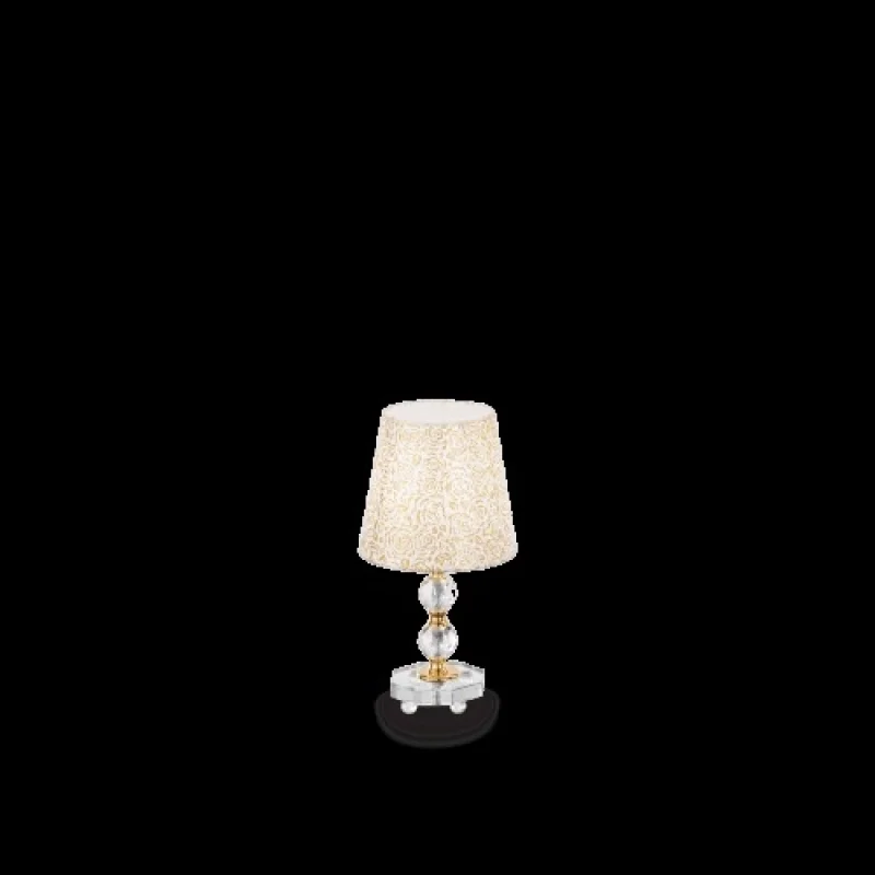 Table Lamps Queen TL1 SMALL 077734 – Ideal Lux table lamp in brass, 1X60W, IP20