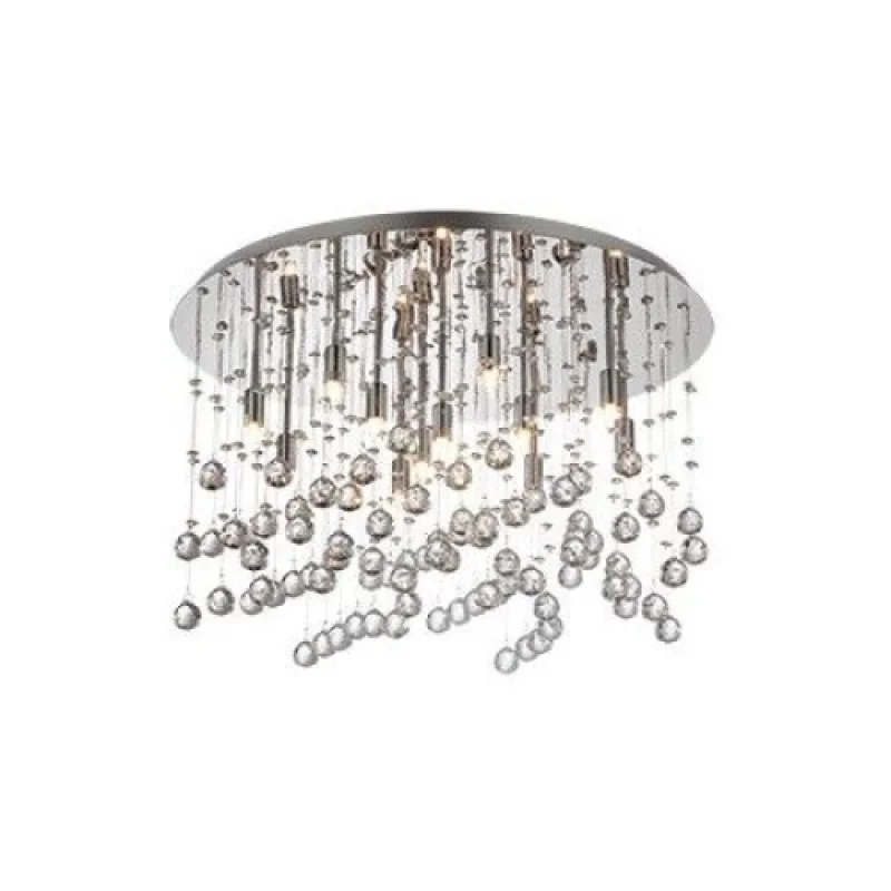 Moonlight PL12 Chrome 077802 – Ideal Lux плафон в хром, 12X40W, IP20