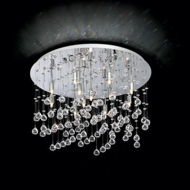 Плафони Moonlight PL12 Chrome 077802 – Ideal Lux плафон в хром, 12X40W, IP20