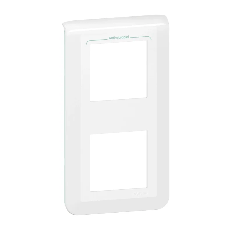 Legrand Декоративна рамка антибактериална вертикална 2x2M Бял - Legrand Mosaic New 078723L
