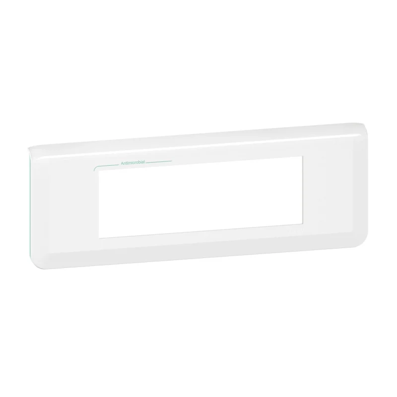Decorative frame antibacterial 6M White - Legrand Mosaic New 078726L