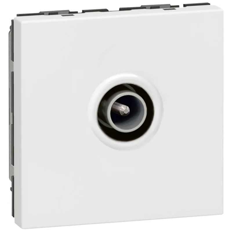 TV outlet 9.5 mm male 1dB 2M White - Legrand Mosaic 078782E