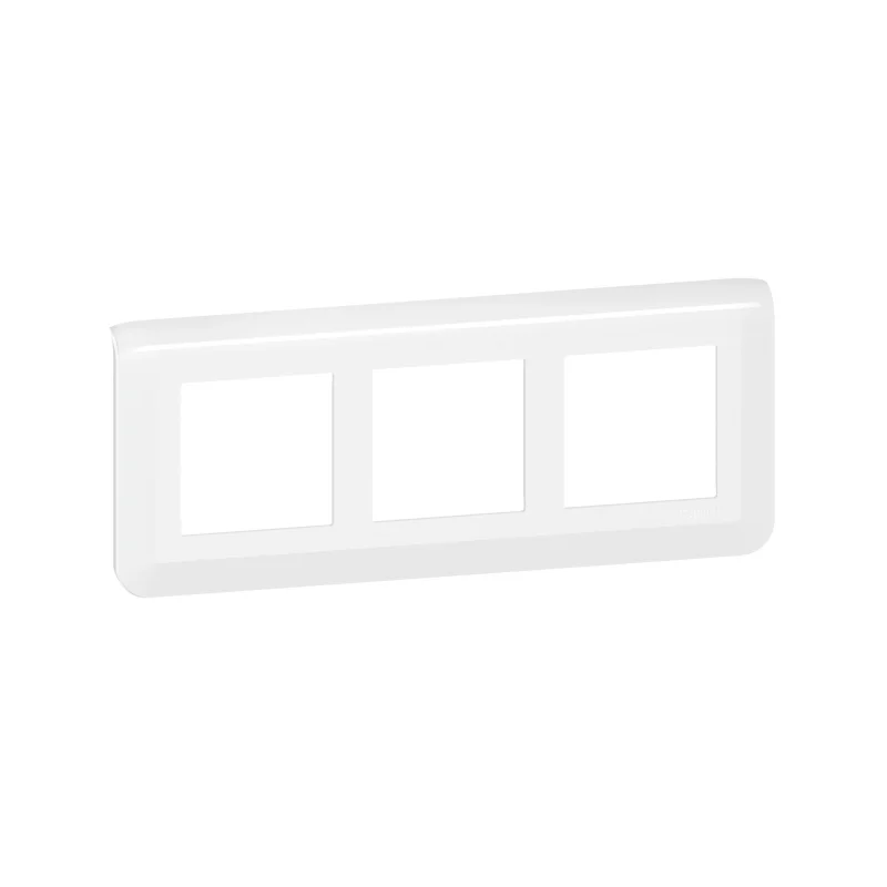 Decorative frame horizontal 3x2M /in brackets with spacing 57mm/ White - Legrand Mosaic New 078866L