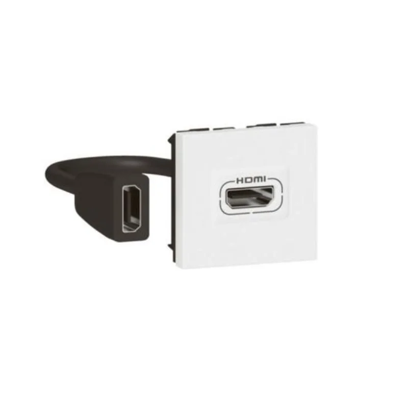 Legrand Розетка HDMI A с кабел 15cm 2M Бял - Legrand Mosaic 078979L