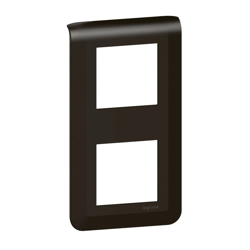 Legrand Декоративна рамка вертикална 2x2M Черен - Legrand Mosaic New 079062L