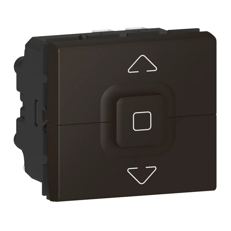 Legrand Switch for shutters up to 500W 2M Black - Legrand Mosaic 079126L
