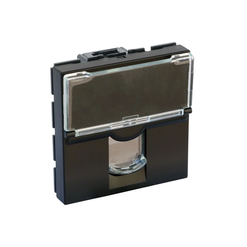 Розетка RJ45 UTP cat.6 2M Черен - Legrand Mosaic 079164L
