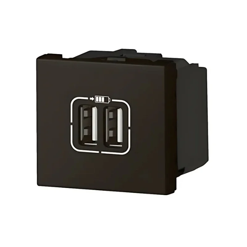 Legrand Розетка 2x USB тип A+A 12W 2.4A 2М Черен - Legrand Mosaic 079194L
