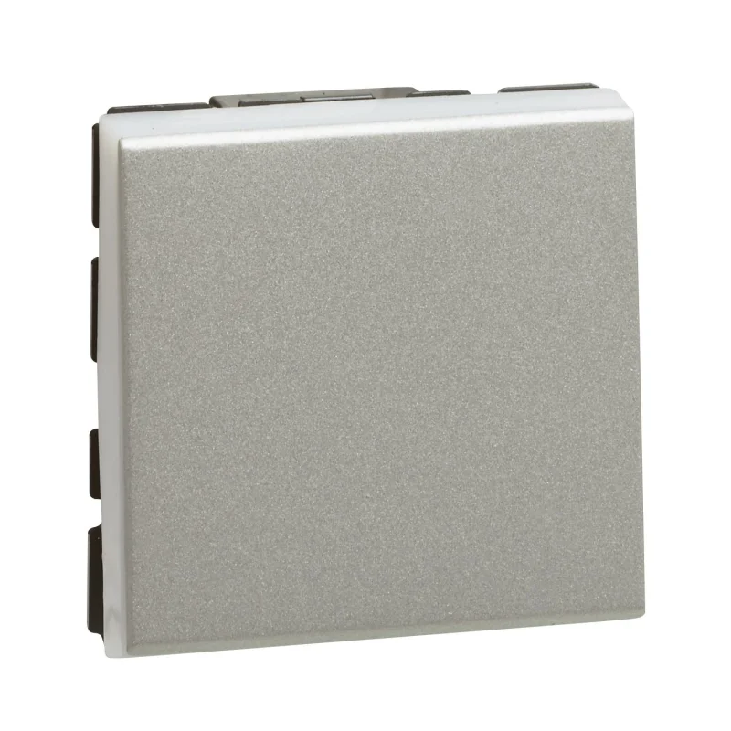 Legrand Девиаторен ключ 10A 2M Алуминий Easy-Led - Legrand Mosaic New 079211L