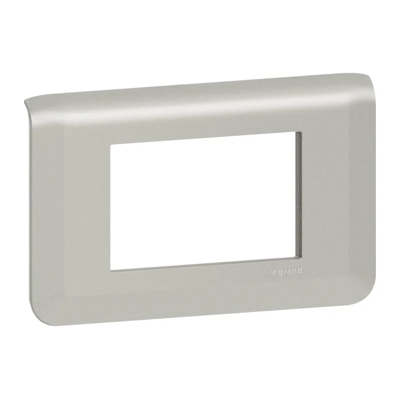 Decorative frame 3M Aluminium - Legrand Mosaic New 079303L