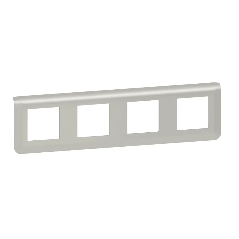 Legrand Decorative frame 4x2M Aluminium - Legrand Mosaic New 079308L
