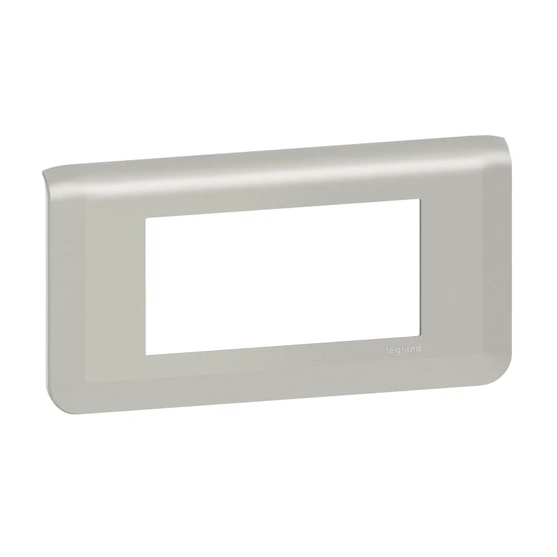 Legrand Decorative frame 4M Aluminium - Legrand Mosaic New 079314L