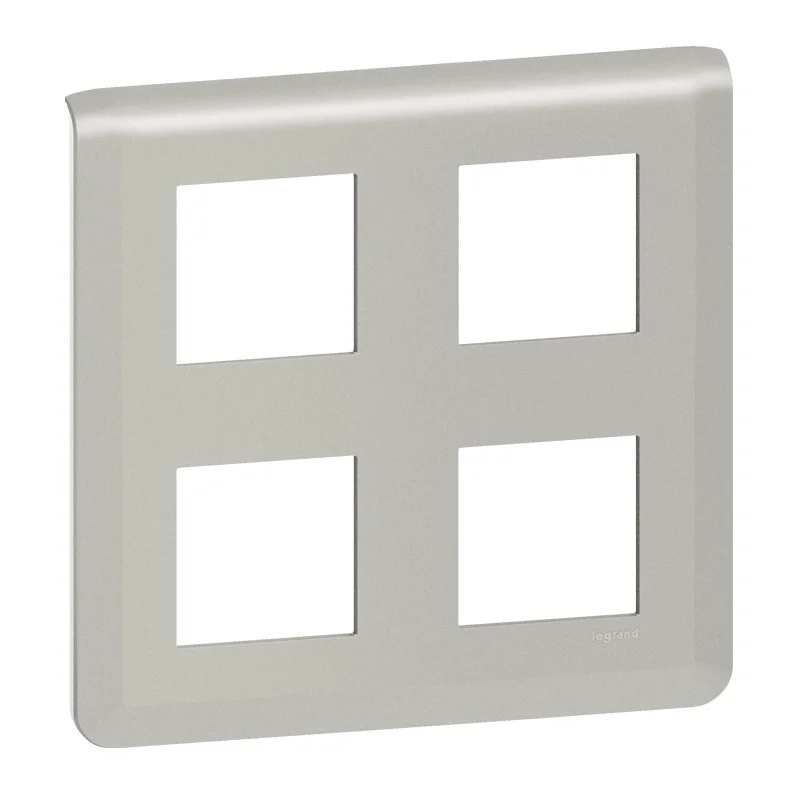 Legrand Decorative frame 2x2x2M Aluminium - Legrand Mosaic New 079338L