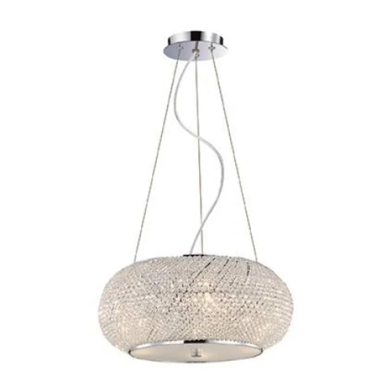 Пендели Pasha' SP6 CHROME 082158 – Ideal Lux пендел в хром, 6x40W, IP20