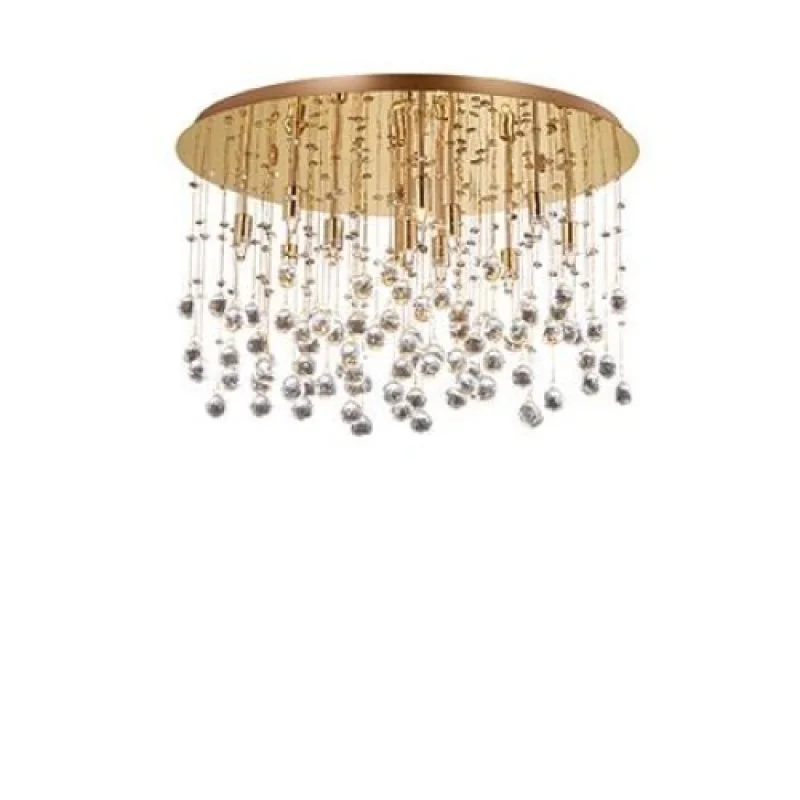 Ceiling Lights Moonlight PL12 GOLD 082783 – Ideal Lux ceiling light in brass, 12X40W, IP20