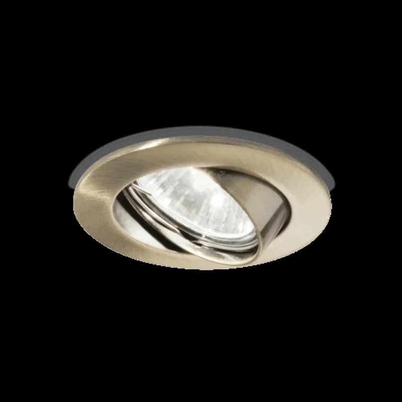 Луни за вграждане Swing 083186 – Ideal Lux луна за вграждане в античен месинг, 1X50W, IP20