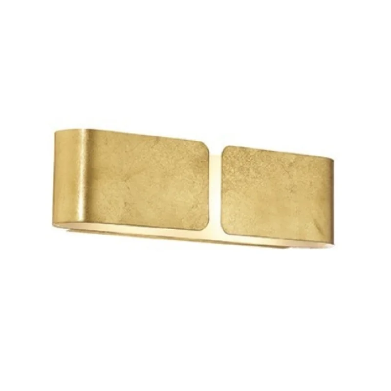 Wall Lights Clip AP2 Small Gold 088266 – Ideal Lux wall light in gold, 2x60W, IP20