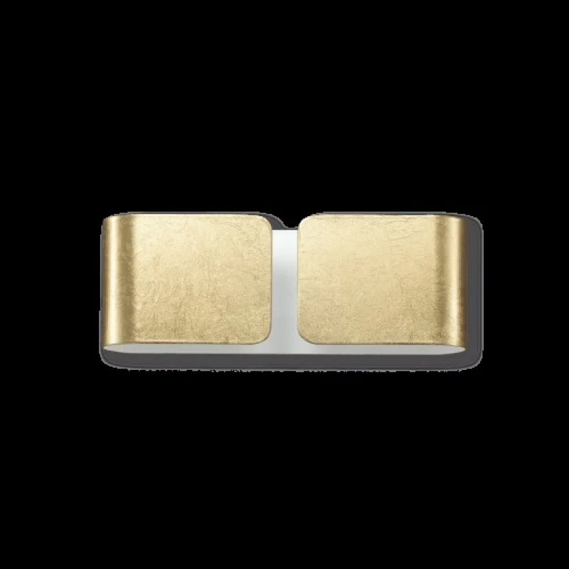Wall Lights Clip AP2 Mini Gold 091129 – Ideal Lux wall light in gold, 2x40W, IP20