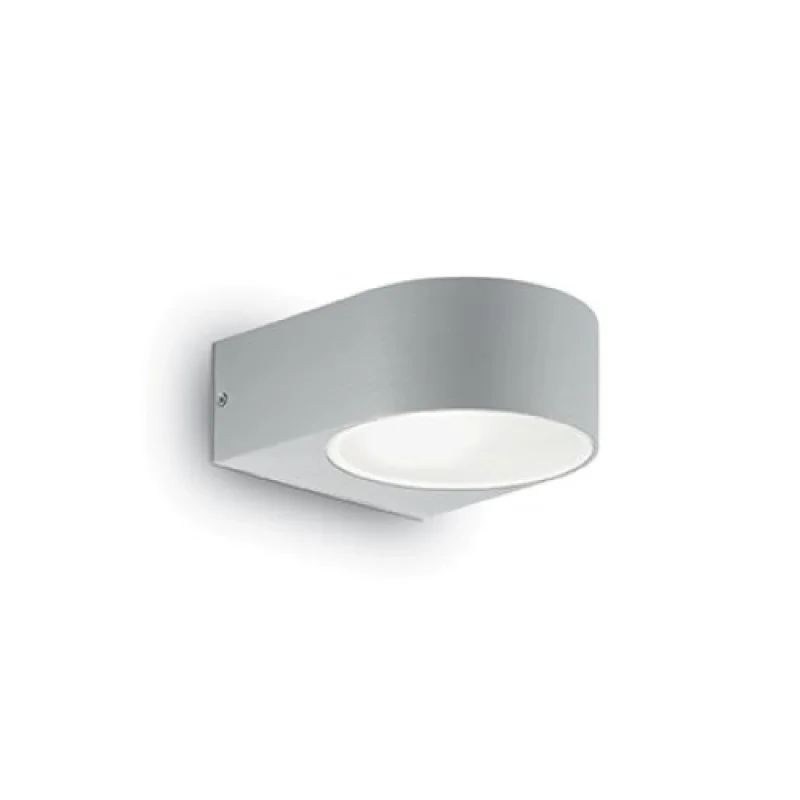 Outdoor Wall Lights Iko AP1 Grey 092218 – Ideal Lux facade wall light in grey, 1x60W, IP44