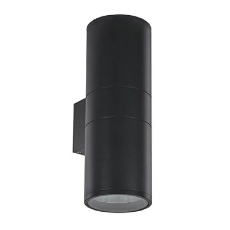 Gun AP2 Big Black 092317 – Ideal Lux фасаден аплик в черен, 2x60W, IP54