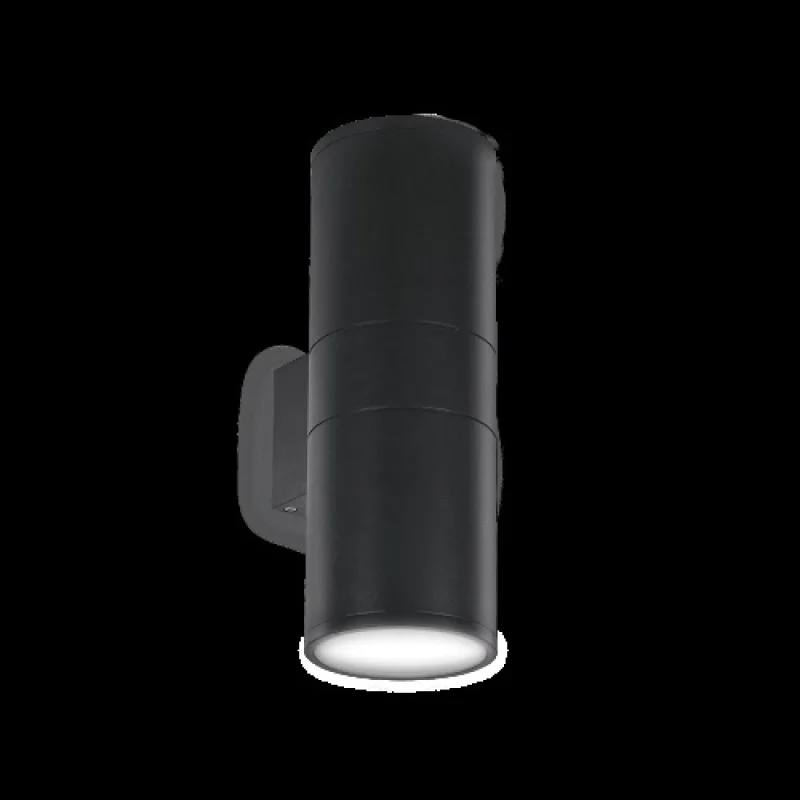 Gun AP2 Big Black 092317 – Ideal Lux фасаден аплик в черен, 2x60W, IP54
