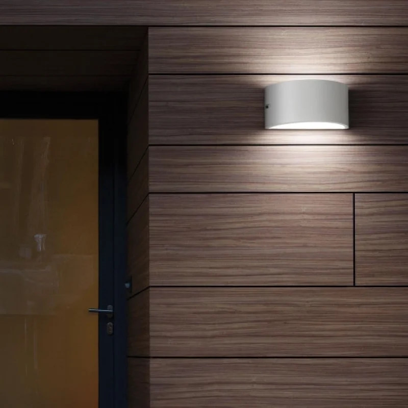 Външно стенно осветление Rex 2 AP1 Bianco 092416 – Ideal Lux фасаден аплик в бял, 1x60W, IP 44