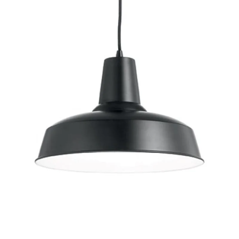Пендели Moby SP1 Black 093659 – Ideal Lux пендел в черен, 1X60W, IP20