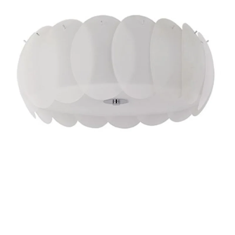 Ovalino PL8 094014 – Ideal Lux ceiling light in white, 8X60W, IP20