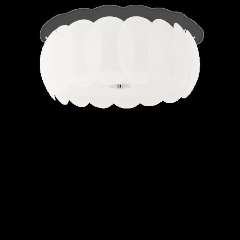 Ceiling Lights Ovalino PL8 094014 – Ideal Lux ceiling light in white, 8X60W, IP20