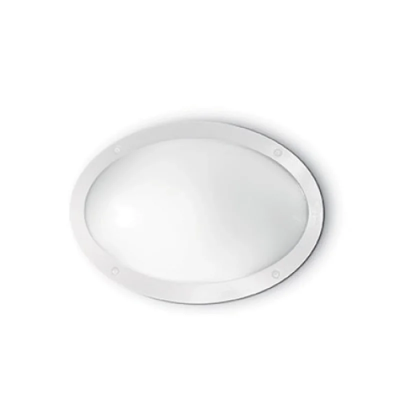 Medea-1 AP1 WHITE 096711 – Ideal Lux facade wall light in white, 1x23W, IP66