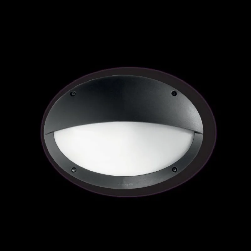 Medea-2 AP1 BLACK 096728 – Ideal Lux фасаден аплик в черен, 1x23W, IP66