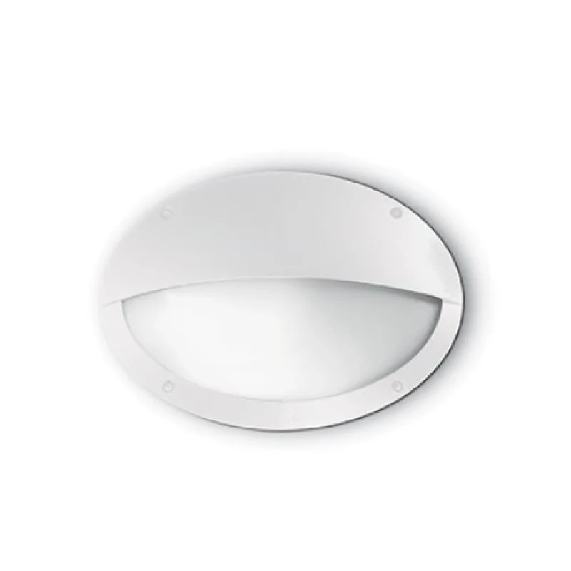 Medea-2 AP1 WHITE 096735 – Ideal Lux facade wall light in white, 1x23W, IP66