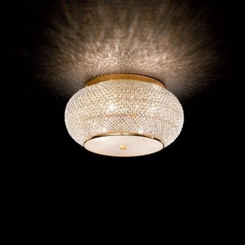 Ceiling Lights Pasha' PL6 GOLD 100807 – Ideal Lux ceiling light in gold, 6x40W, IP20