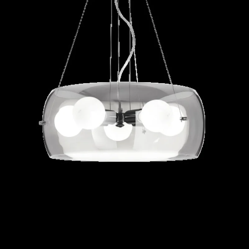 Pendant Lights Audi-10 SP5 FUME 103983 – Ideal Lux pendant in chrome, 5X60W, IP20