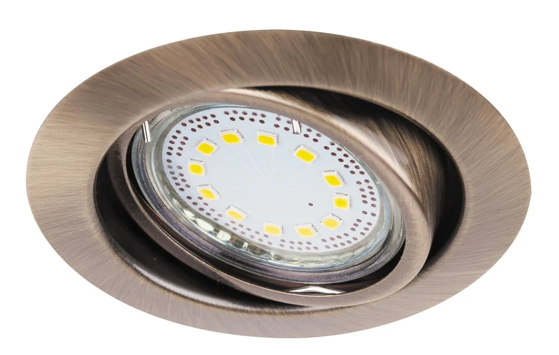 Lite – LED спотове за вграждане в бронз, комплект 3бр, Ø86мм, 3×3W, 3000K