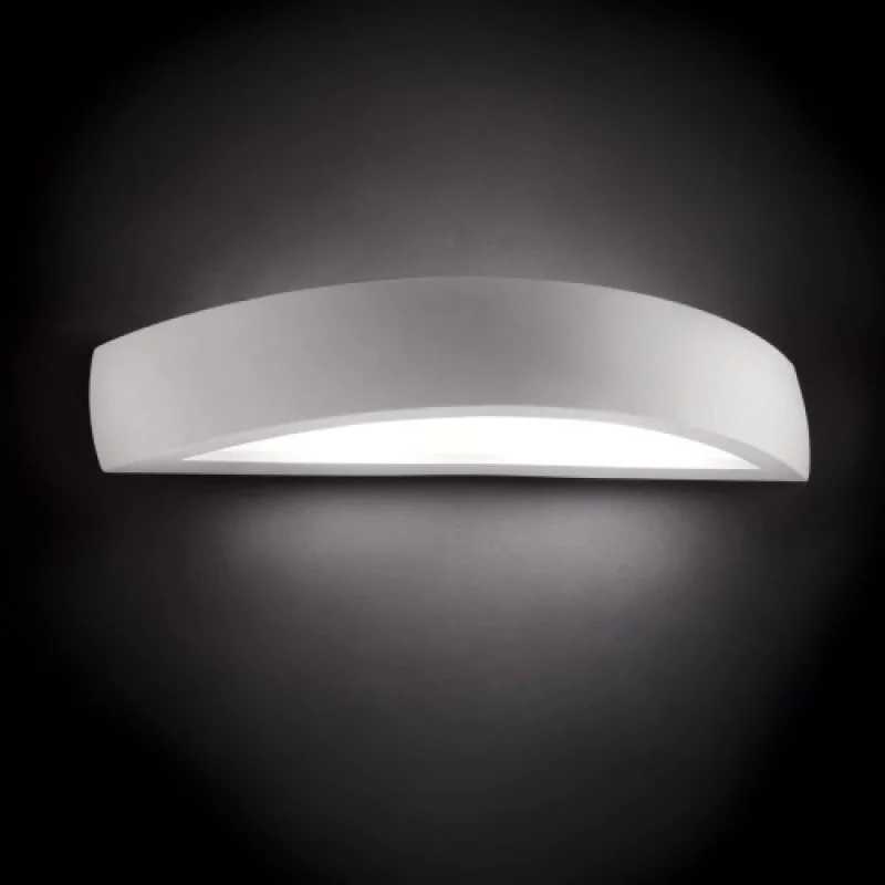 Стенно осветление (аплици) Soda AP2 105727 – Ideal Lux гипсов аплик в бял, 2X40W, IP20