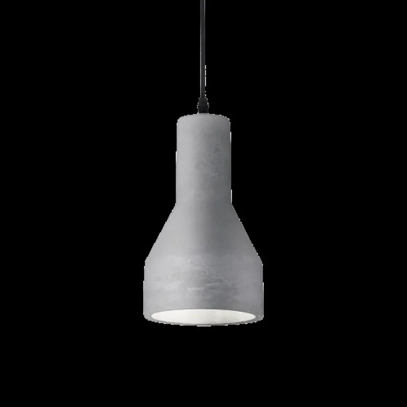 Pendant Lights Oil-1 SP1 CEMENTO 110417 – Ideal Lux pendant in matt. black, 1X15W, IP20