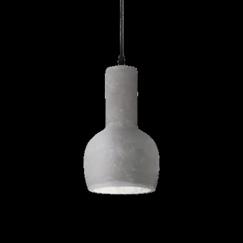 Pendant Lights Oil-3 SP1 CEMENTO 110431 – Ideal Lux pendant in matt. black, 1X15W, IP20
