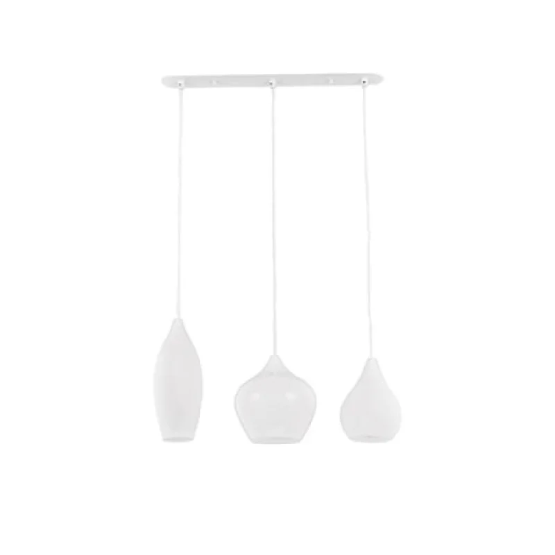 Пендели Soft SP3 WHITE 111858 – Ideal Lux пендел в бял, 3X40W, IP20
