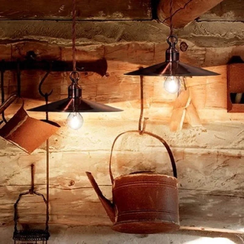 Cantina SP1 COPPER 112732 – Ideal Lux pendant in copper, 1X40W, IP20