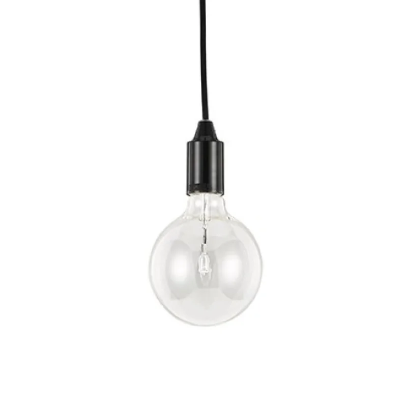 Пендели Edison SP1 113319 – Ideal Lux пендел в черен, 1X60W, IP20
