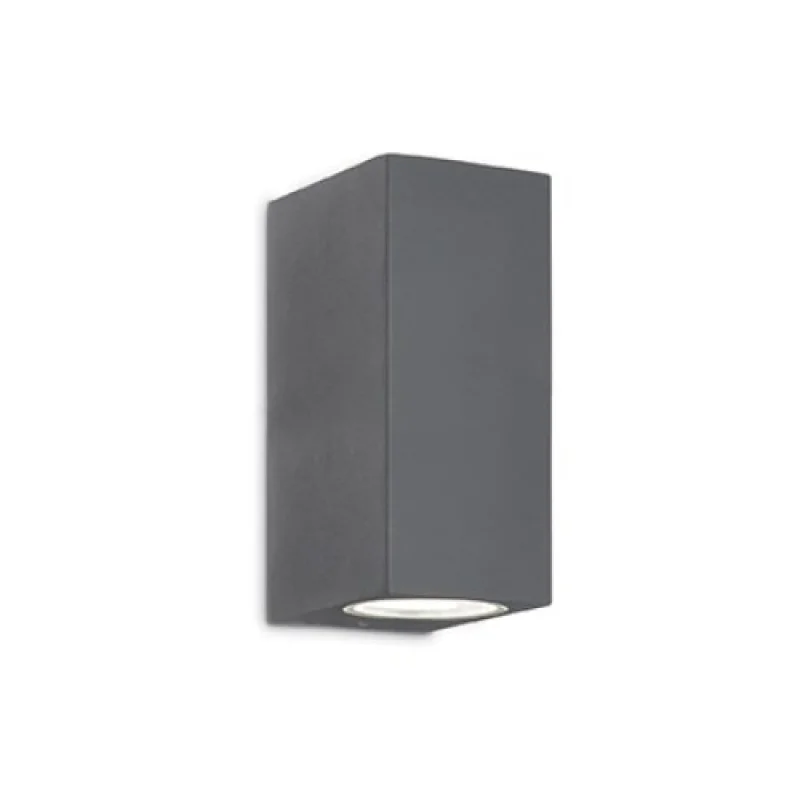 Outdoor Wall Lights Up AP2 ANTRACITE 115337 – Ideal Lux facade wall light in anthracite, 2x40W, IP44