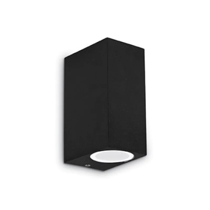 Up AP2 BLACK 115344 – Ideal Lux facade wall light in black, 2x40W, IP44