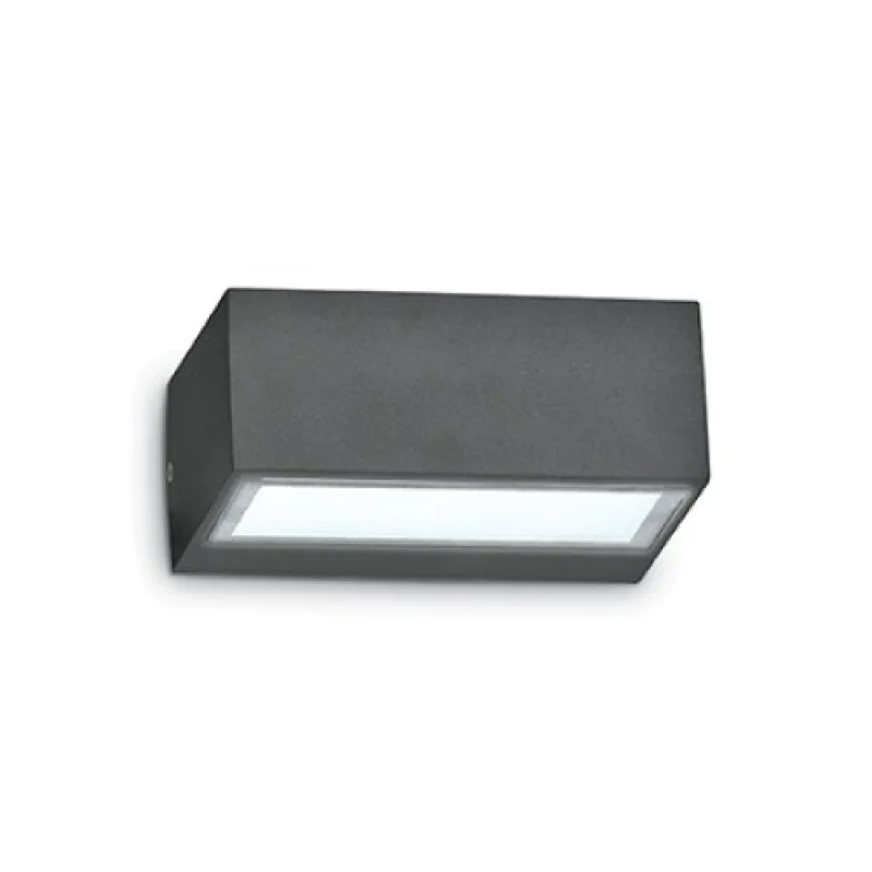 Twin AP1 ANTRACITE 115368 – Ideal Lux фасаден аплик в антрацит, 1x28W, IP44