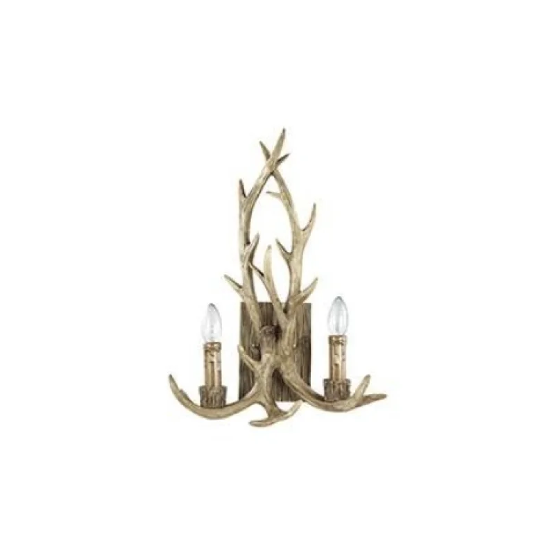 Wall Lights Chalet AP2 115511 – Ideal Lux wall light in beige, 2X40W, IP:20