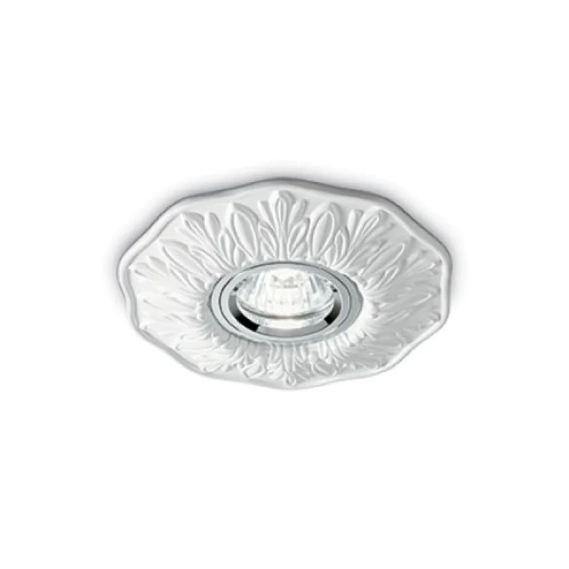 Recessed Downlights Polka FI1 WHITE 115597 – Ideal Lux downlight for recessed mounting in white, 1X50W, IP20
