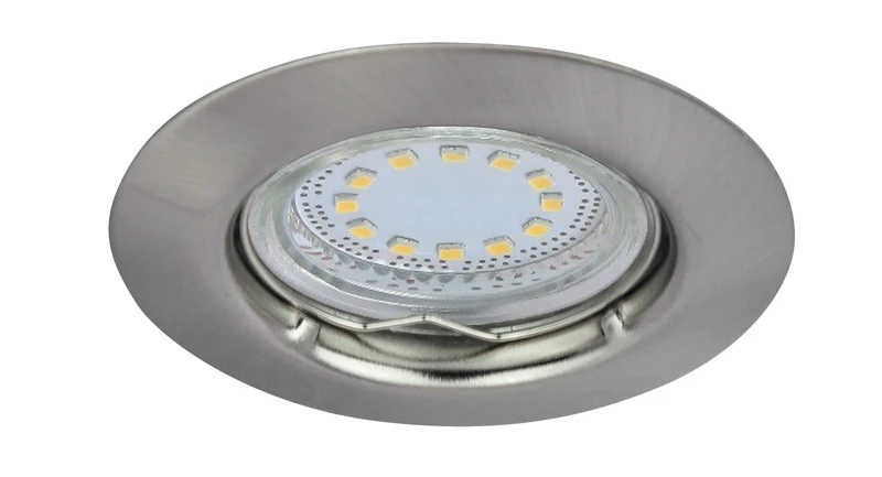 Lite – LED спот комплект за вграждане в сатен хром, Ø82мм, 3×3W, 3000K