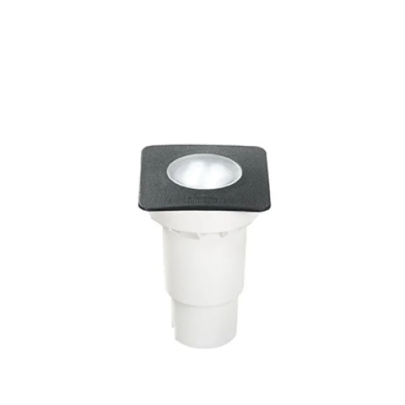 Ceci PT1 SQUA 120317 – Ideal Lux downlight for recessed mounting in ground in black, 1x6W, IP67