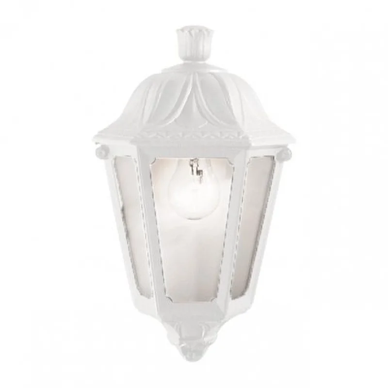 Outdoor Wall Lights Dafne AP1 SMALL 120430 – Ideal Lux facade wall light in white, 1x23W, IP44