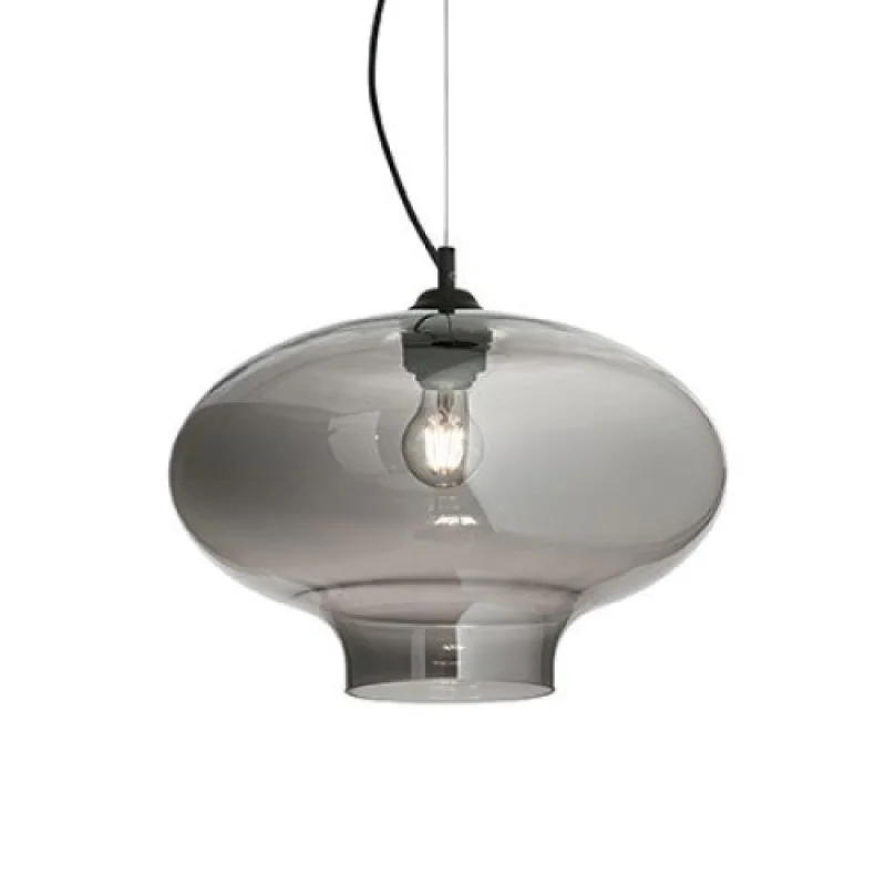Pendant Lights Bistro SP1 ROUND FUME 120904 – Ideal Lux pendant in black, 1X60W, IP20